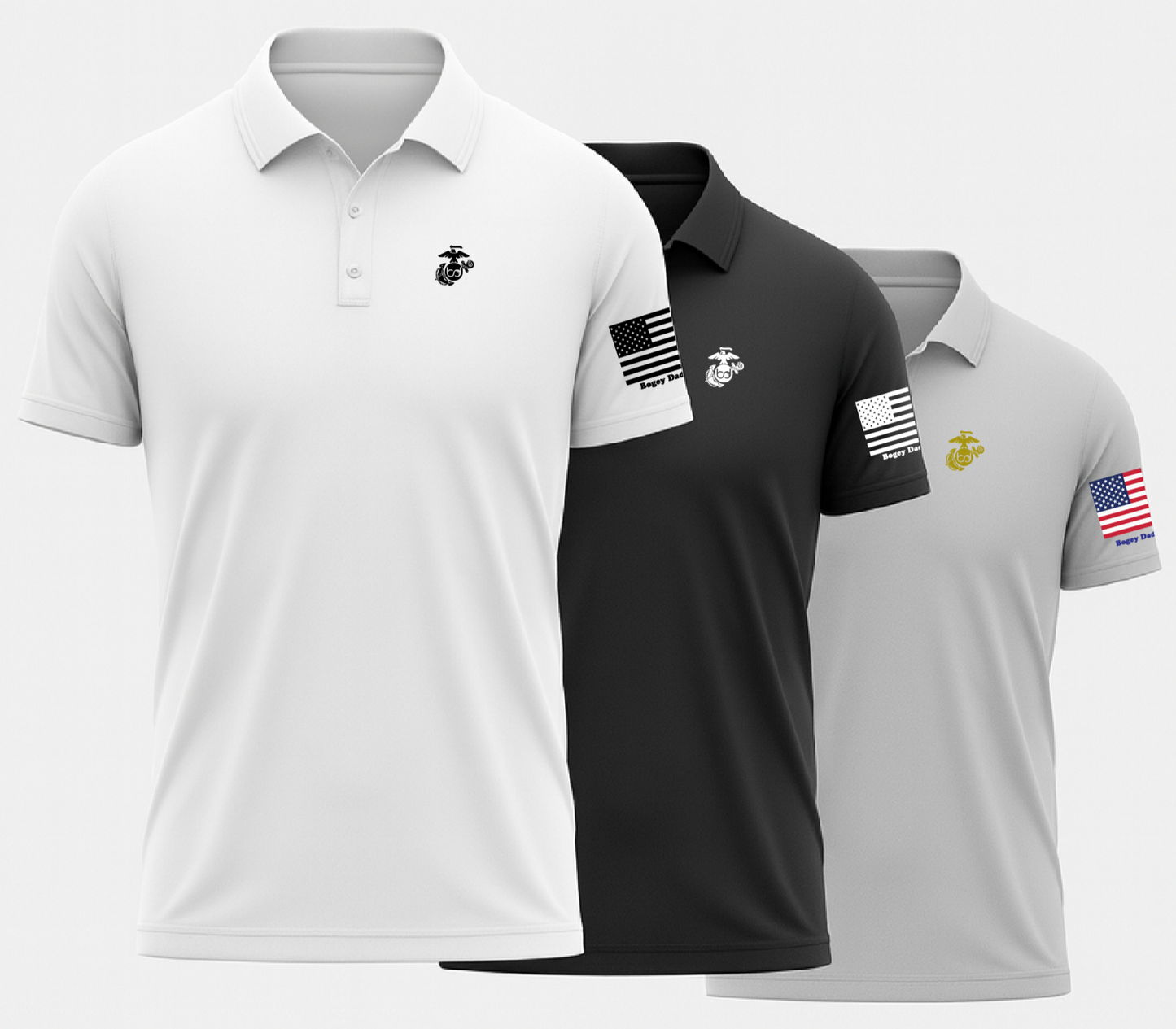 Bogey Daddy USMC Polo Shirt